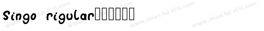 Singo rigular字体转换